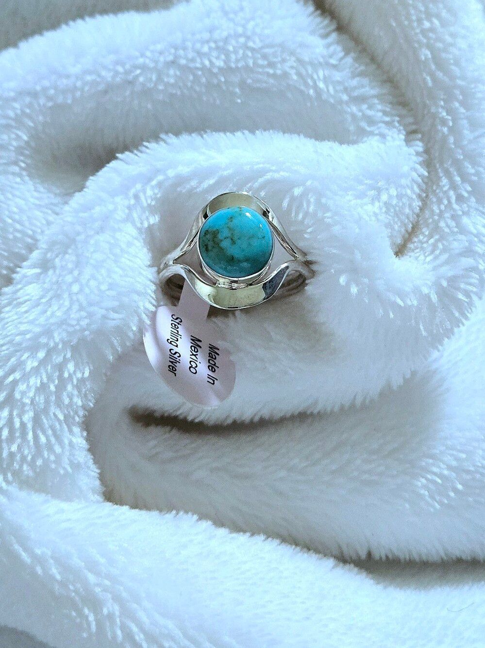 Sterling Silver🤍 Mexican🇲🇽 Turquoise Ring - NWT - Picture 3 of 16